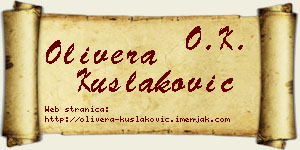 Olivera Kušlaković vizit kartica